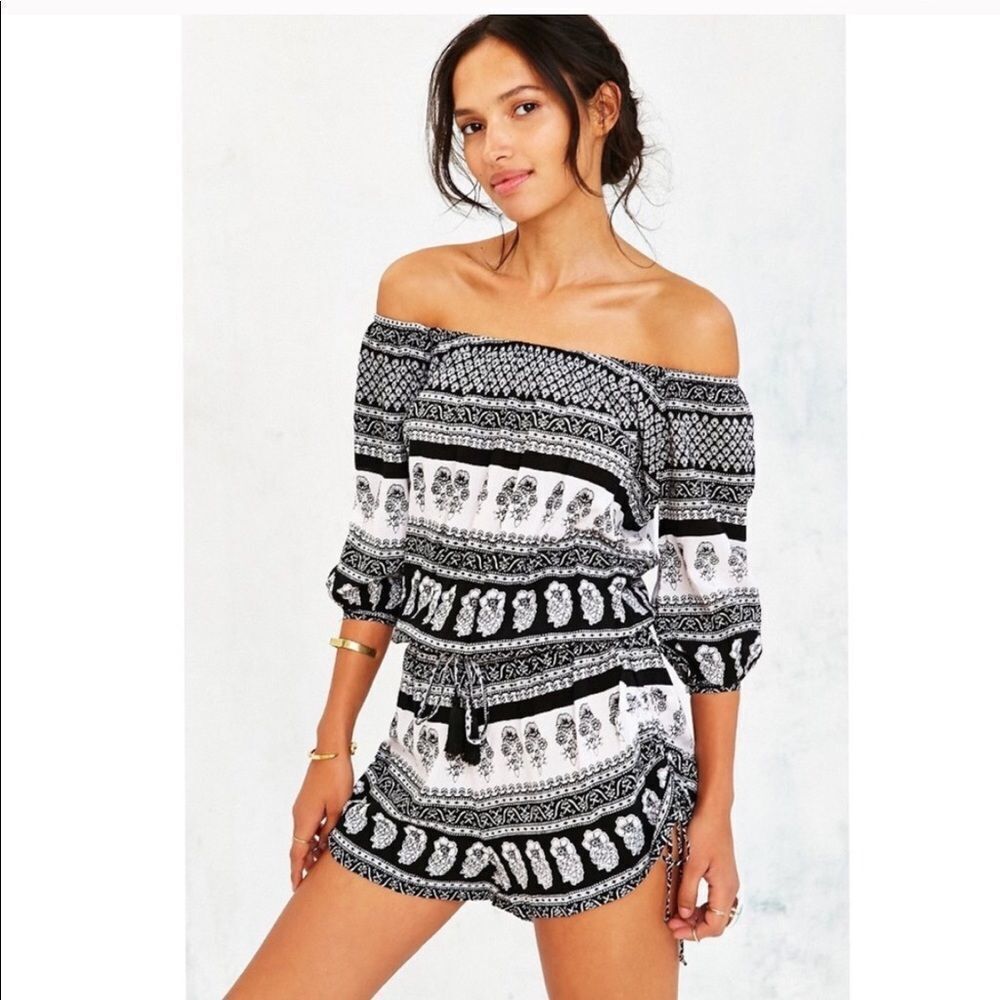 Faithfull the Brand Drawstring Shorts Romper